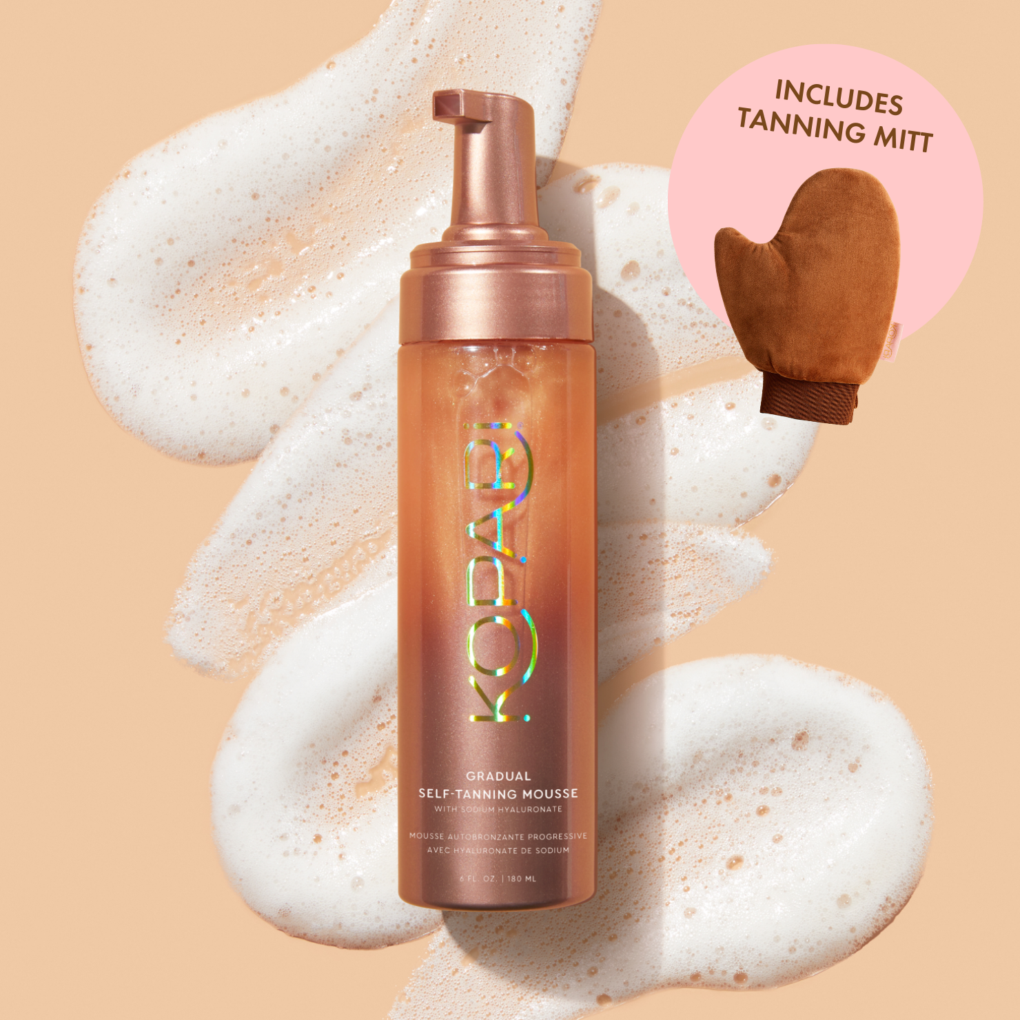 Gradual Self-Tanning Mousse with Mitt