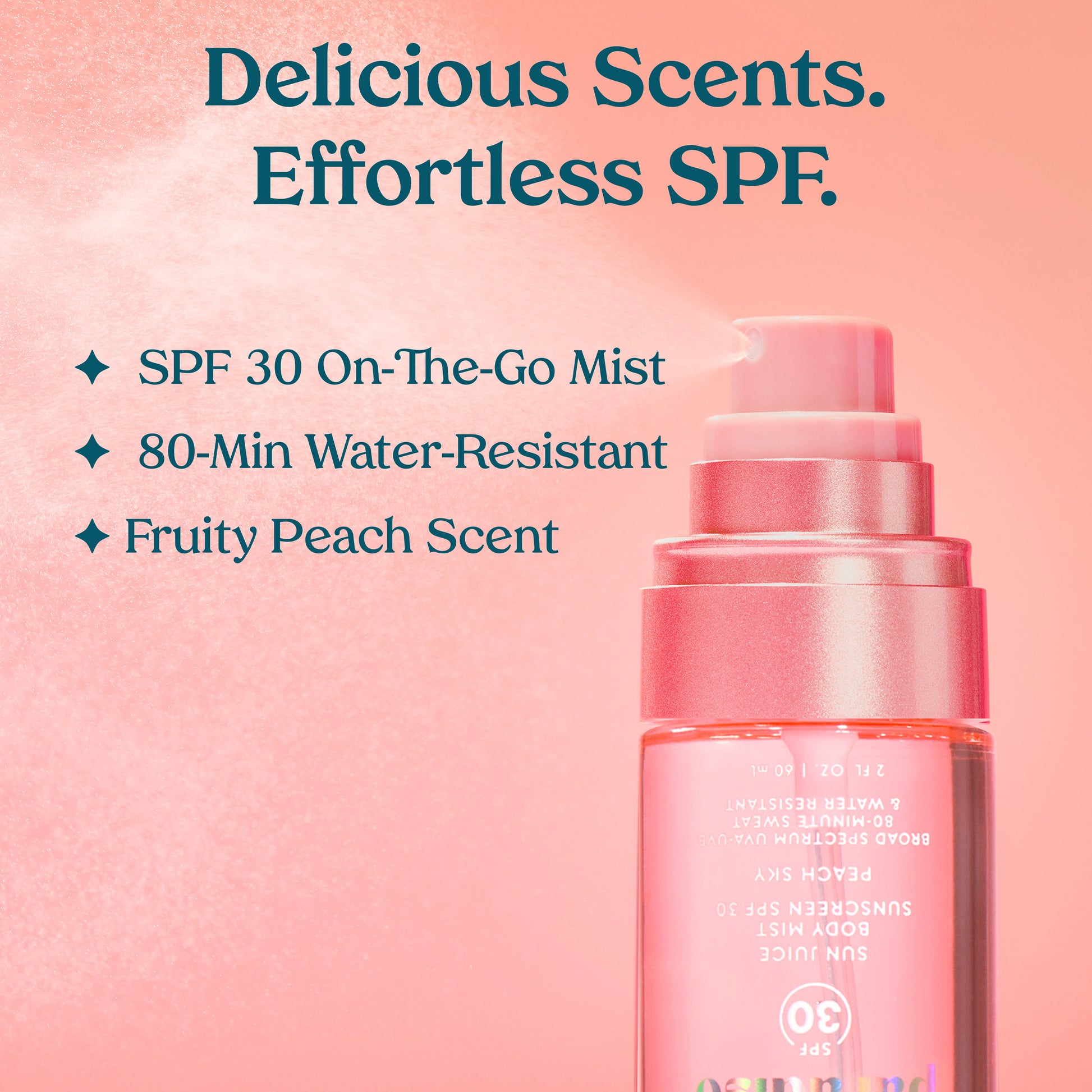 Peach Sky Sun Juice Body Mist Sunscreen SPF 30