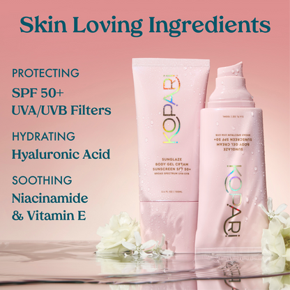 Sunglaze Body Gel Cream Sunscreen SPF 50+