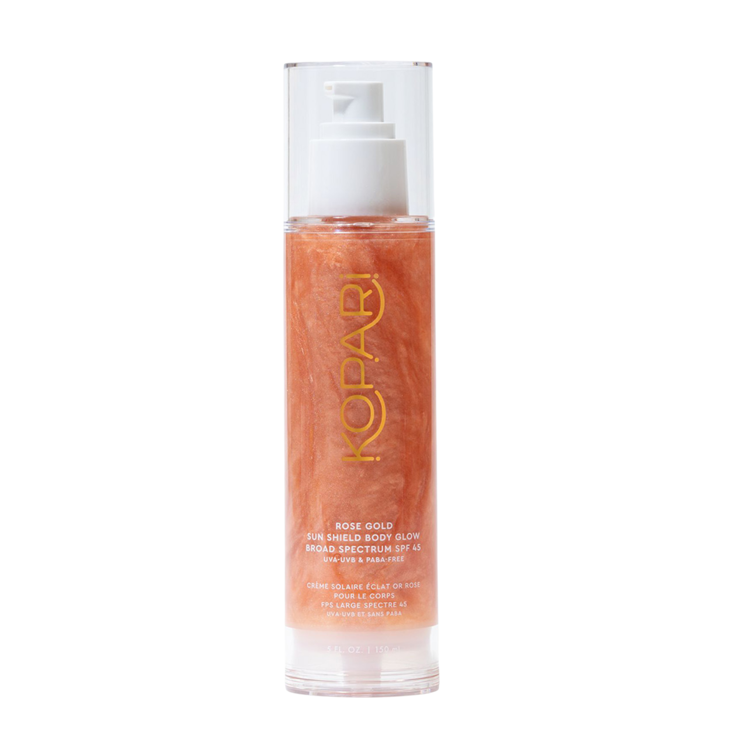 Rose Gold Sun Shield Body Glow Sunscreen SPF 45