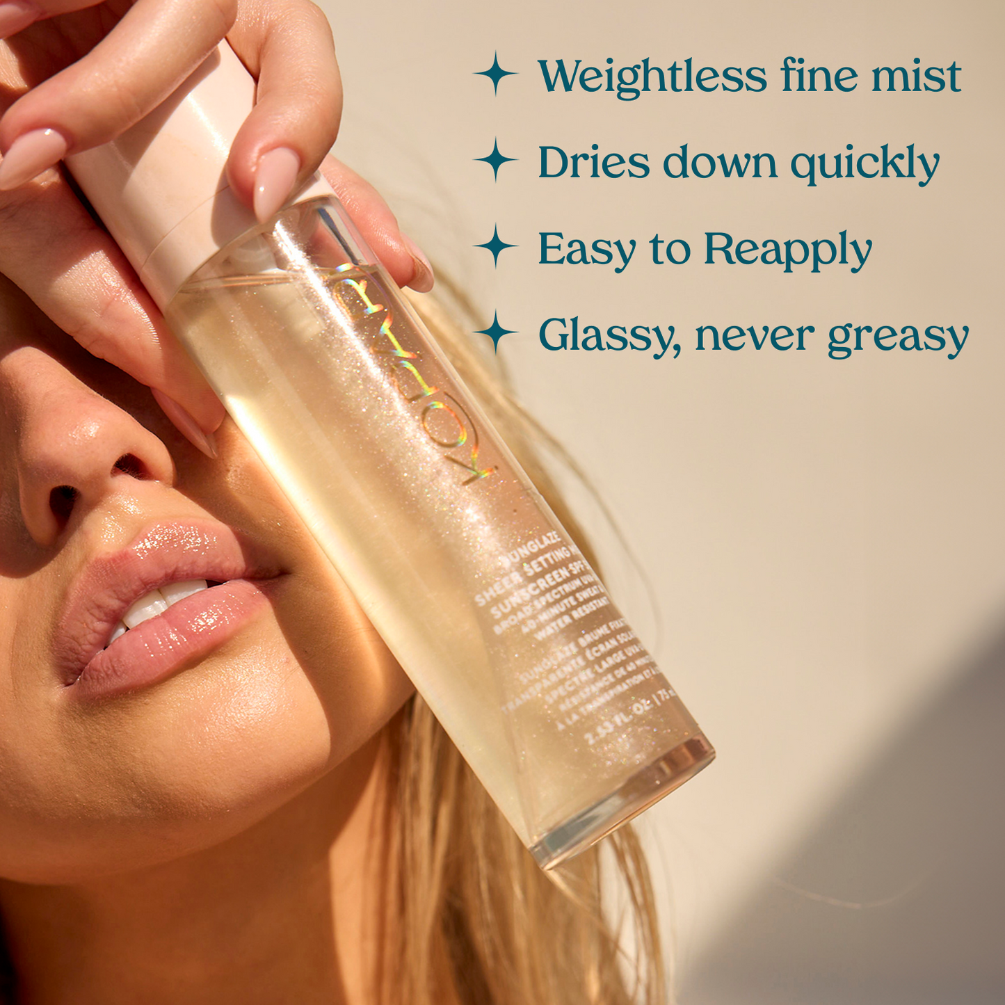 Sunglaze Sheer Setting Mist Sunscreen SPF 50